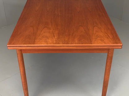 Vintage Extending Dining Table Rectangular Teak Danish 1960s Retro EB12202