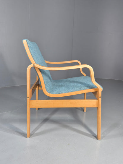 Vintage Danish Bentwood lounge chair fasterup New Upholstery Retro 1970s EB12001