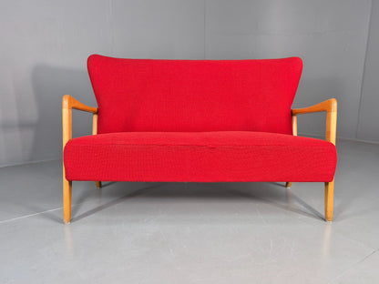 Vintage Mid Century Two Seater Sofa Fritz Hansen 40s Soren Hansen Retro EB12116