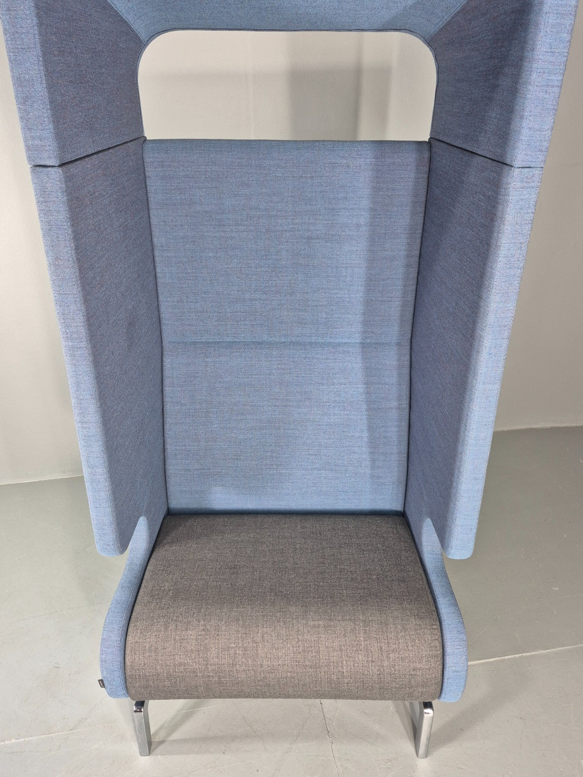Vintage Materia Point Chair Swedish Blue and Grey Modern Design EB12870