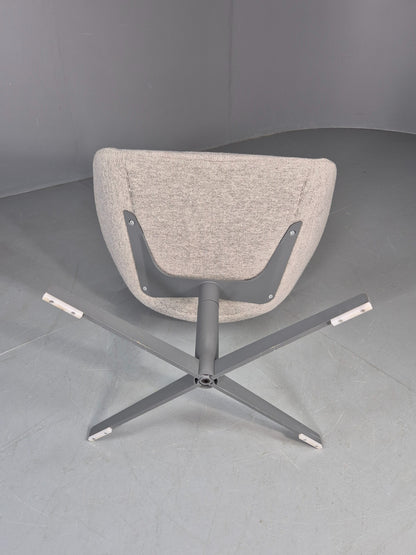 Vintage Swivel Tub Chair Hitch Mylius Modern Design Retro Cream  EB12842