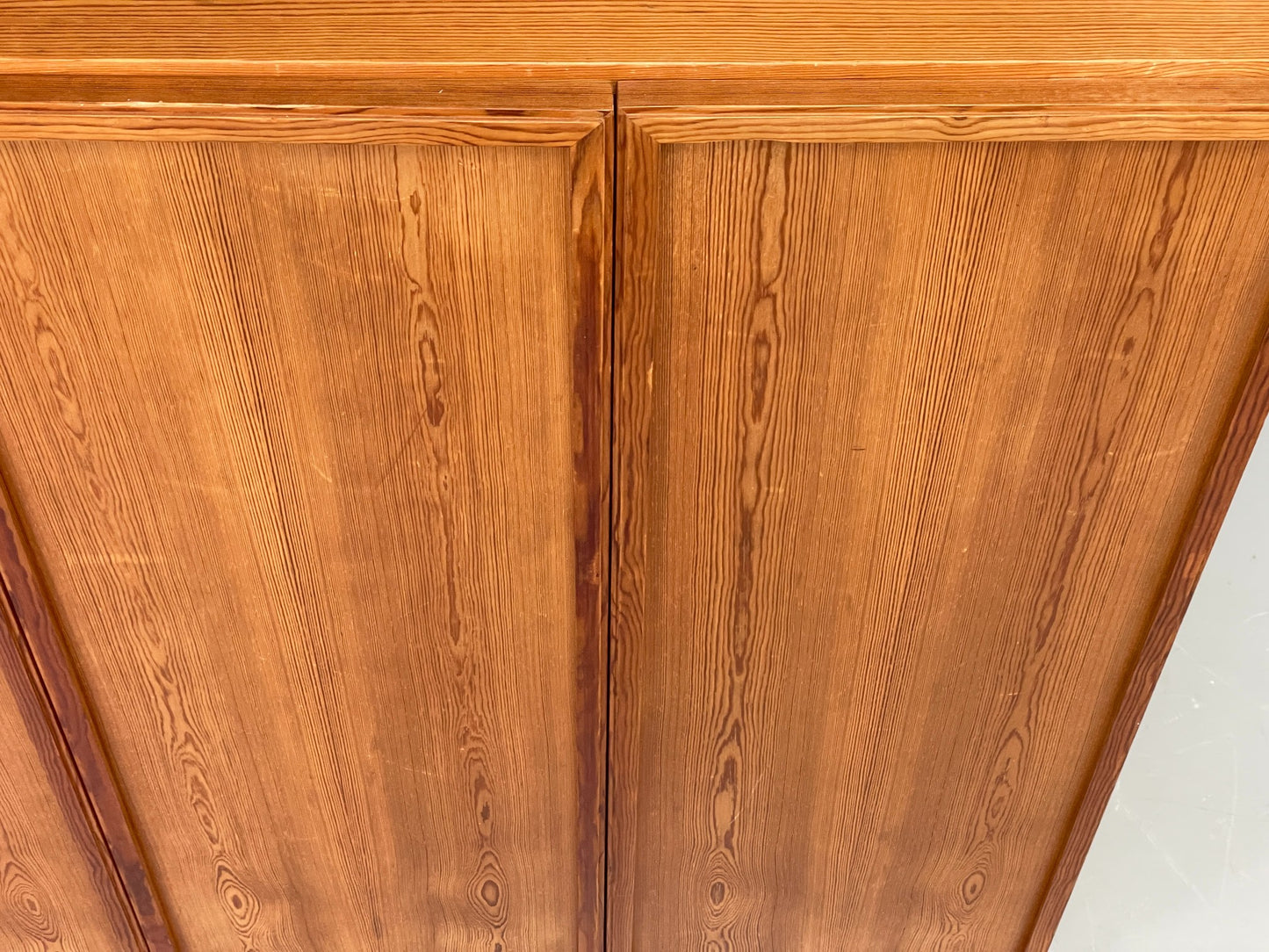 Vintage Danish Pine Cabinet By Viborg Møbler 1970s Drawers Shelving EB10846