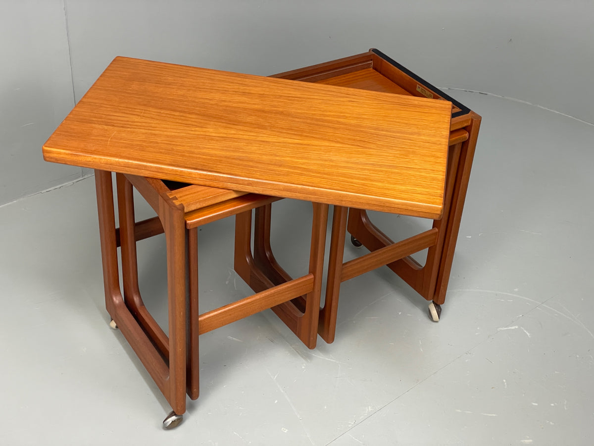 Vintage Teak Flip Table McIntosh Nesting Tables Mid Century 1960s EB12948