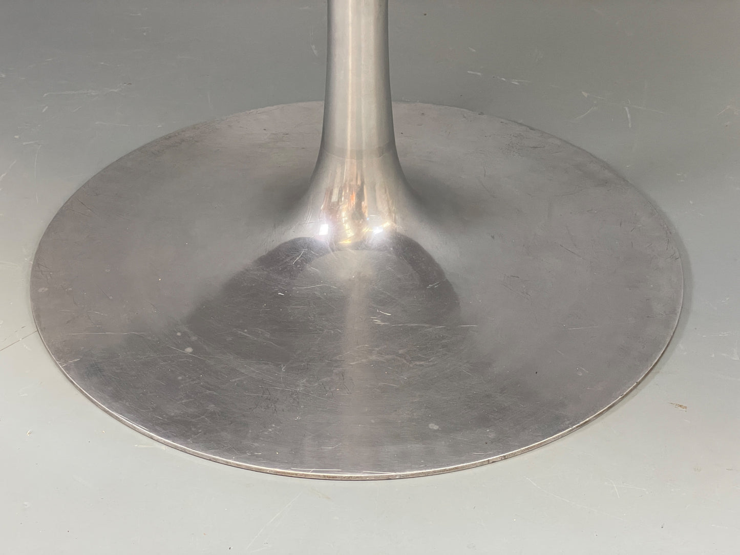 Vintage Arkana Tulip Table Oval Aluminium Base 1960s Maurice Burke EB11877