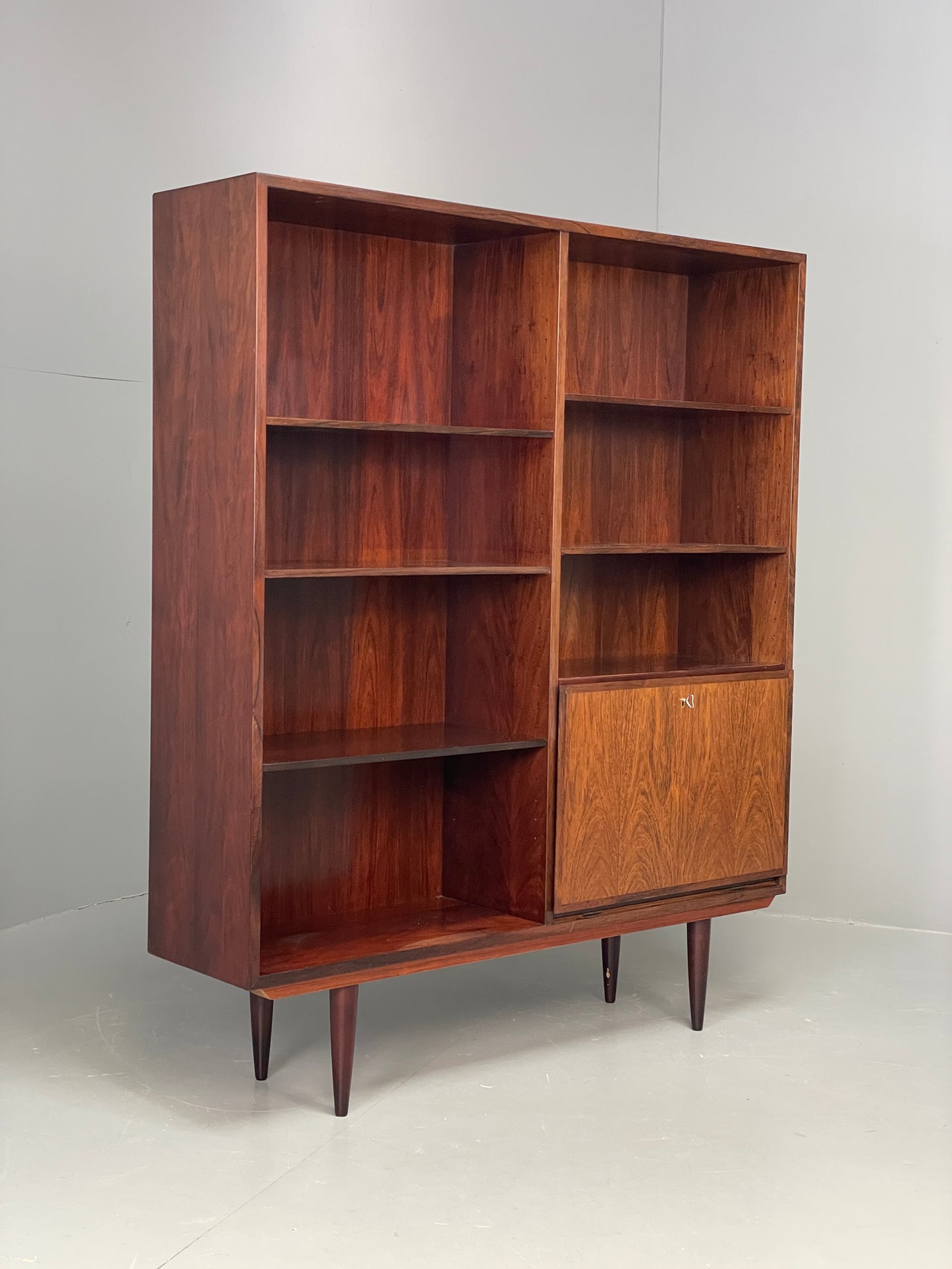 Vintage 1960s Shelving Unit Bookcase Omann Jun Mid Century EB12327