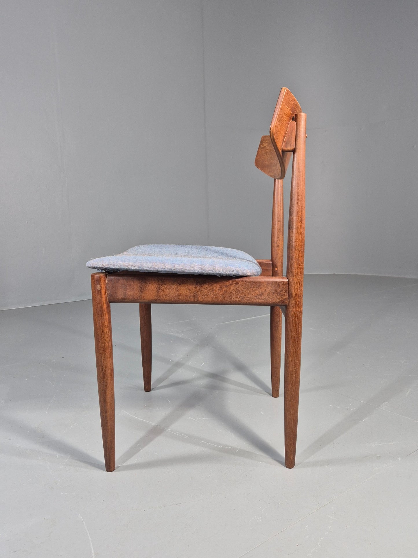 Vintage G plan Danish Design Lounge Chair Teak Frame 1960s New Seat MCM EB11891