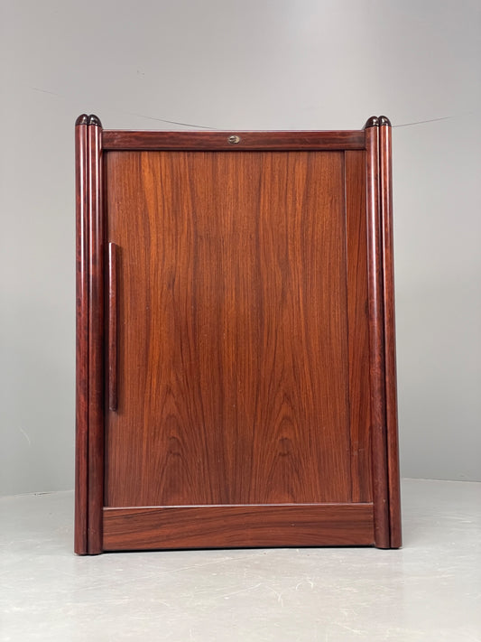 Vintage Dyrlund Record Cabinet Tambour Fronted Mid Century Danish 1970s EB13124