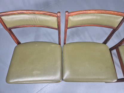 4 Vintage Mid Century Dining Chairs Danish Design Vestervig Eriksen EB12145