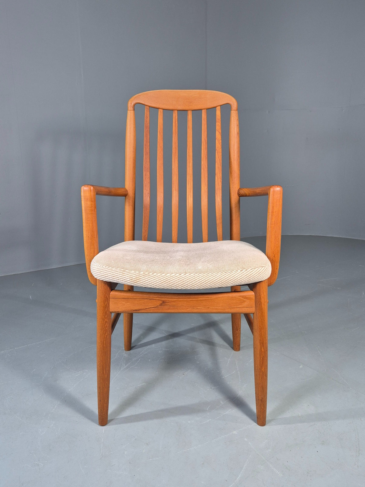 Vintage Benny Linden Carver Chair Teak Frame 1970s Retro MCM Original EB13060