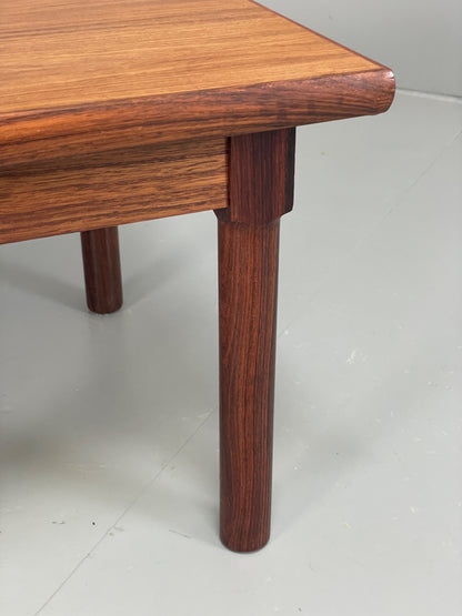 Vintage Danish Side Table Mid Century Darkwood Retro EB12884