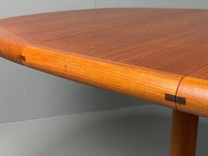 Vintage Teak Dining Table Extending Danish Retro 1970s Teak EB13144