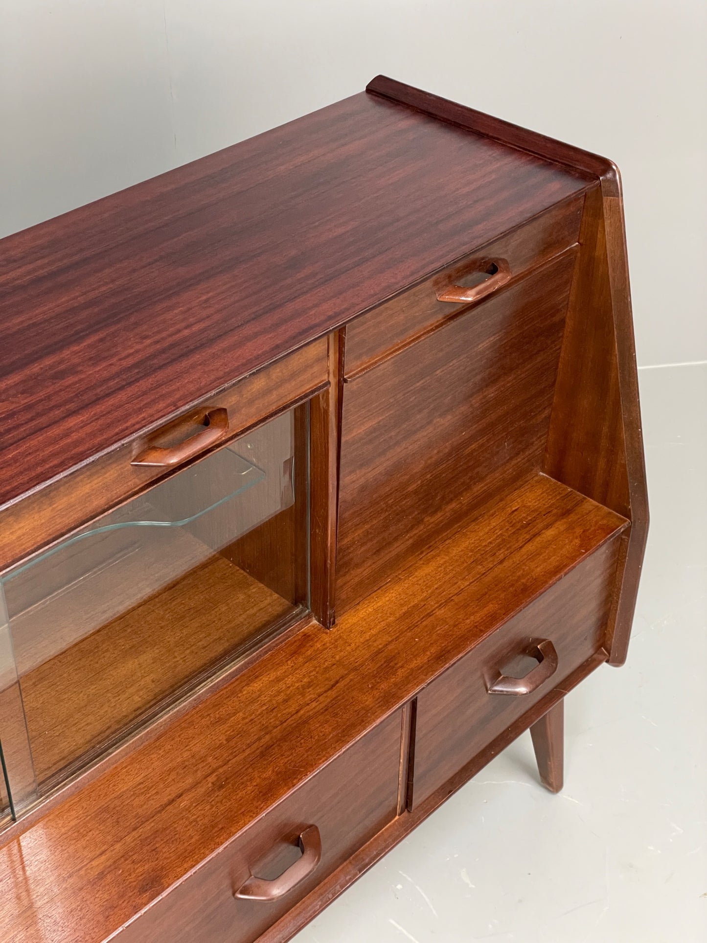Vintage G Plan Highboard Sideboard Retro 1960s Walnut Shelving Drawers EB11865