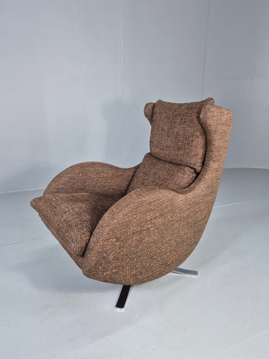 Vintage Fama Lenny Swivel Chair Modern Design Retro Mid Century Style EB12485