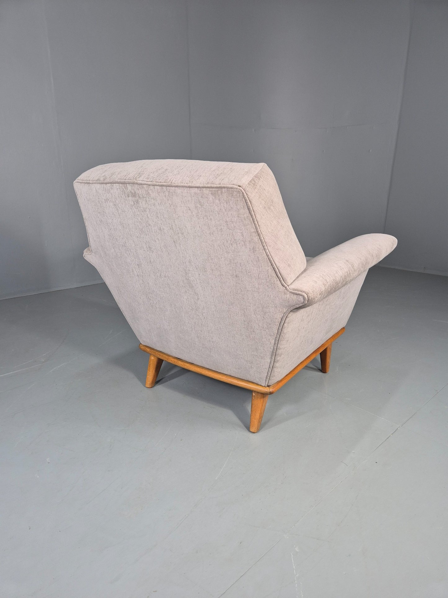 Vintage Mid Century Lounge Chair New Upholstery Swedish 1960s Design EB11108