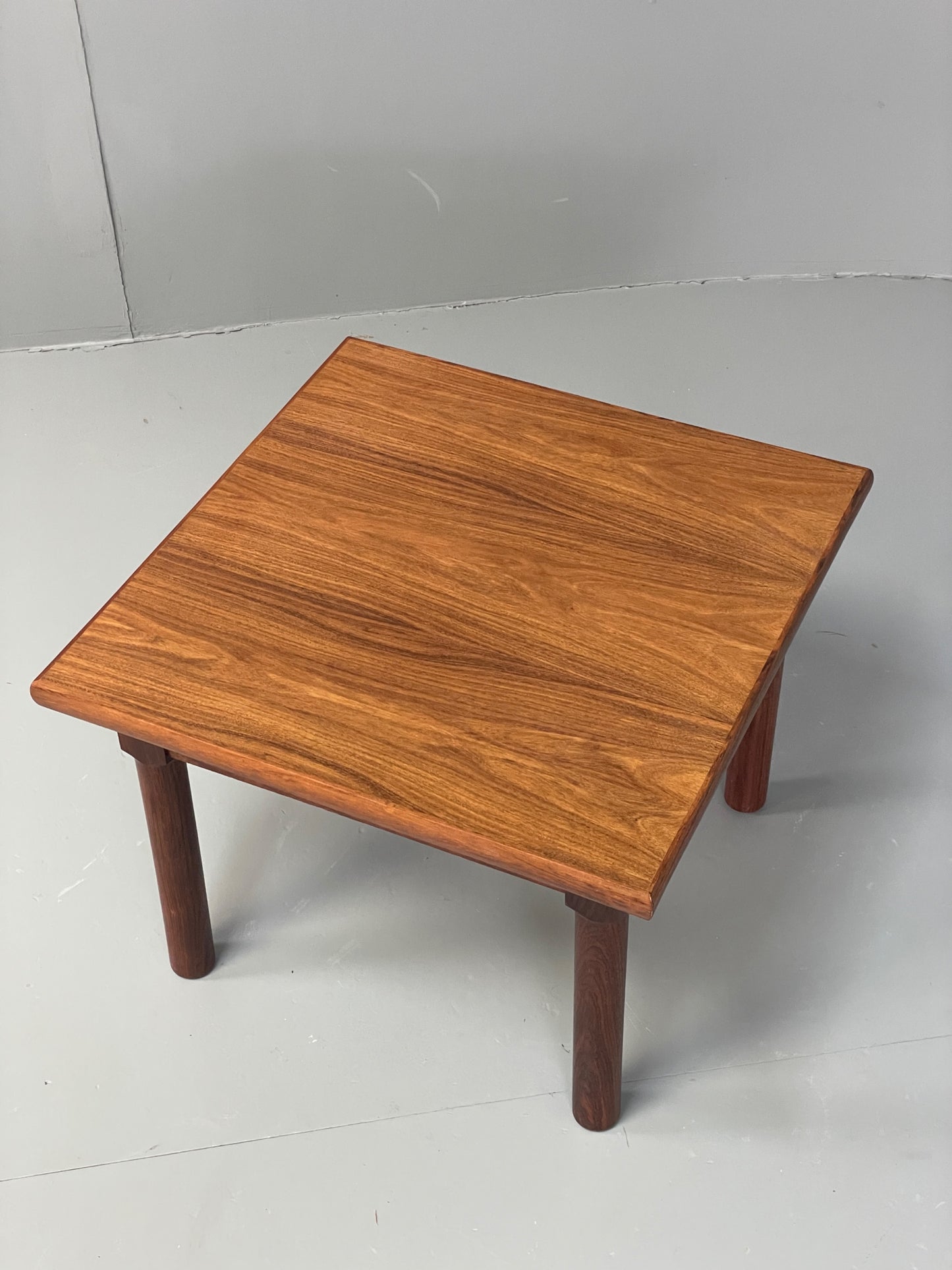 Vintage Danish Side Table Mid Century Darkwood Retro EB12884