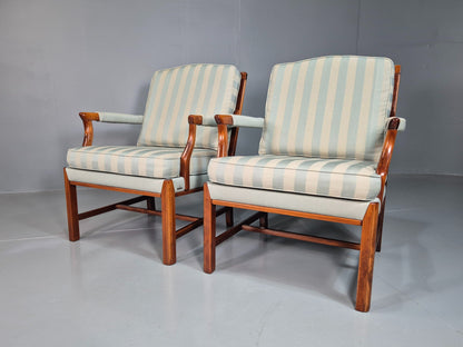 2 Vintage Arm Chairs Swedish Mid Century 1970s Broderna Andersson Retro EB07452