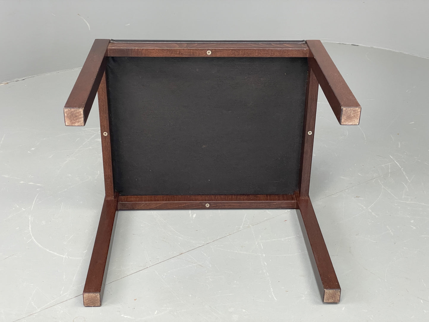 Vintage Danish Coffee Table Leather Topped Rectangular Dark Beech Wood EB12278