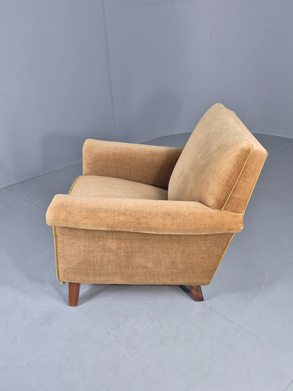 Vintage Mid Century Lounge Chair Danish Design 1960s Retro Low Back EB12682