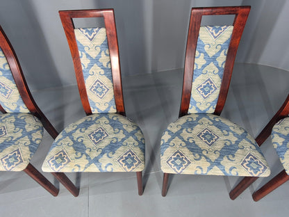 6 Vintage Danish 1980s Dining Chairs Retro Post Modern EB12264