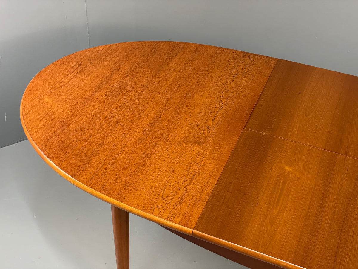 Vintage Teak Dining Table Oval Extending Mid Century Retro 1960s EB13156