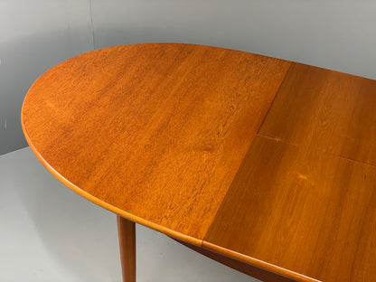 Vintage Teak Dining Table Oval Extending Mid Century Retro 1960s EB13156