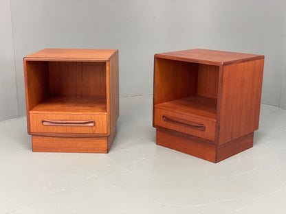 Vintage G Plan Bedside Cabinets Teak Mid Century Fresco 1960s Pair Retro EB12943