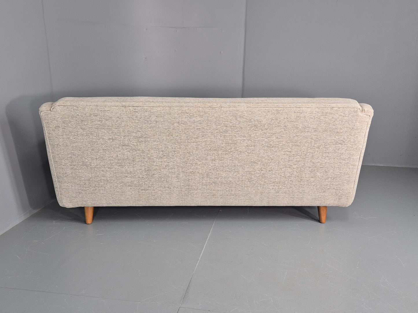 Vintage 3 Seater Midcentury Sofa 1960s Danish New Upholstery Retro EB12262