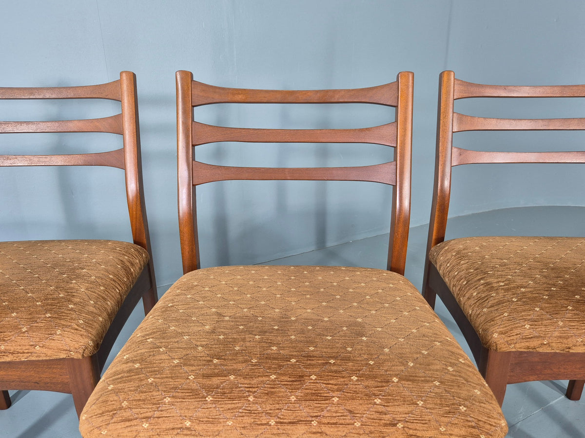 3 Vintage Jentique Dining Chairs 1970s Retro Teak Frames MCM Eb13053