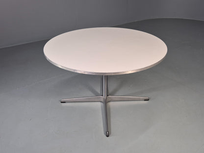 Vintage Fritz Hansen Circular Occasional Table Arne Jacobsen Design EB13004