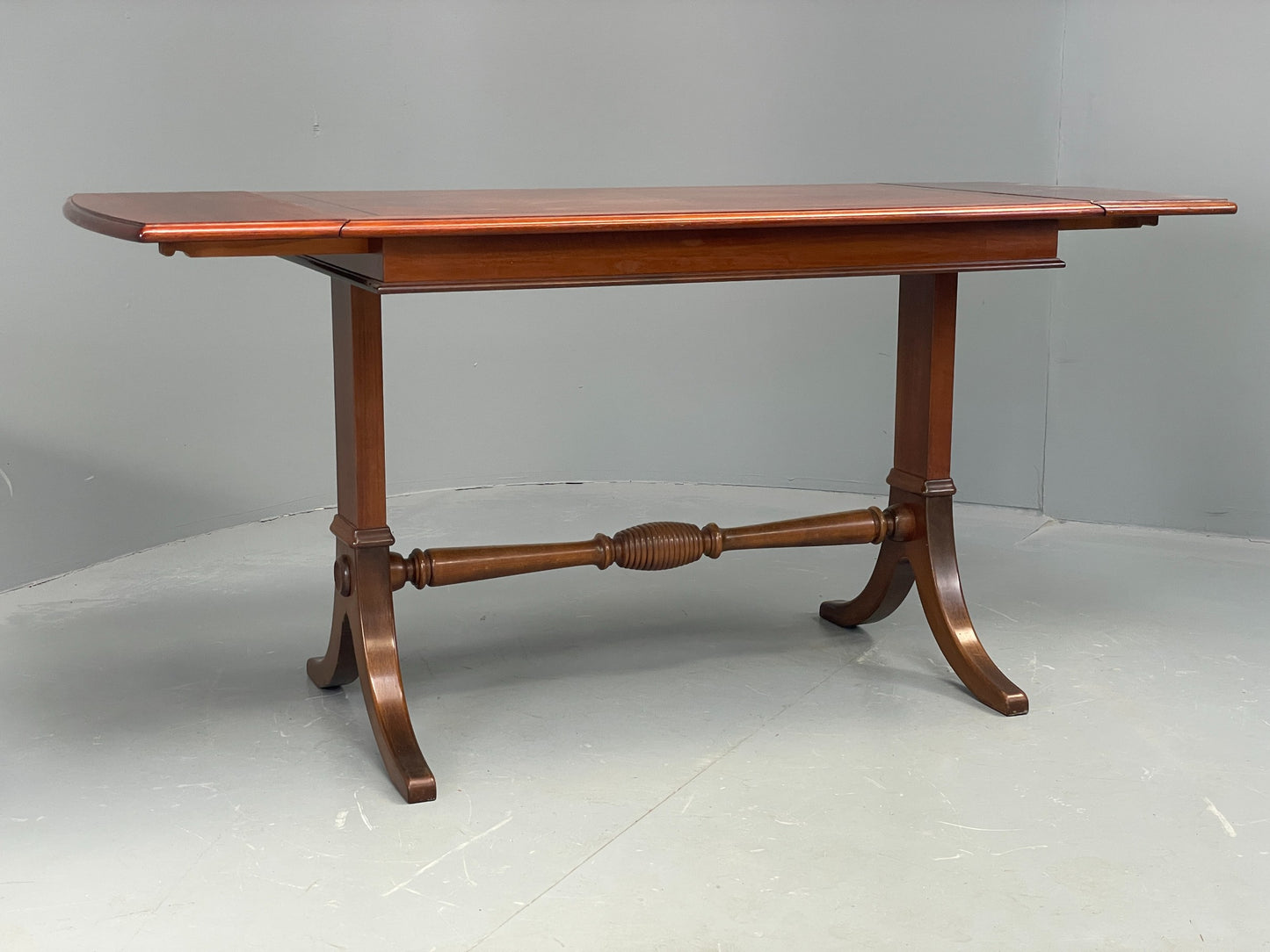 Vintage Walnut Coffee Table Danish 1960s Drop Leaf Retro EB12329