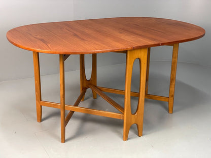 EB6848 Vintage Drop Leaf table in Teak and Beech by Bendt Winge Retro  MWOO