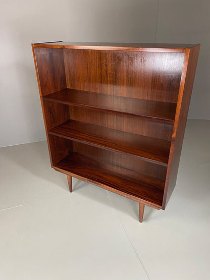 EB5258 Vintage Danish Rosewood Bookcase 1970s Retro Mid Century MWOO