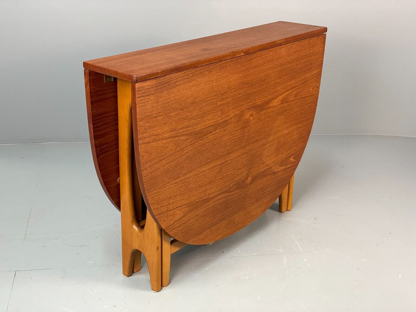 EB6848 Vintage Drop Leaf table in Teak and Beech by Bendt Winge Retro  MWOO