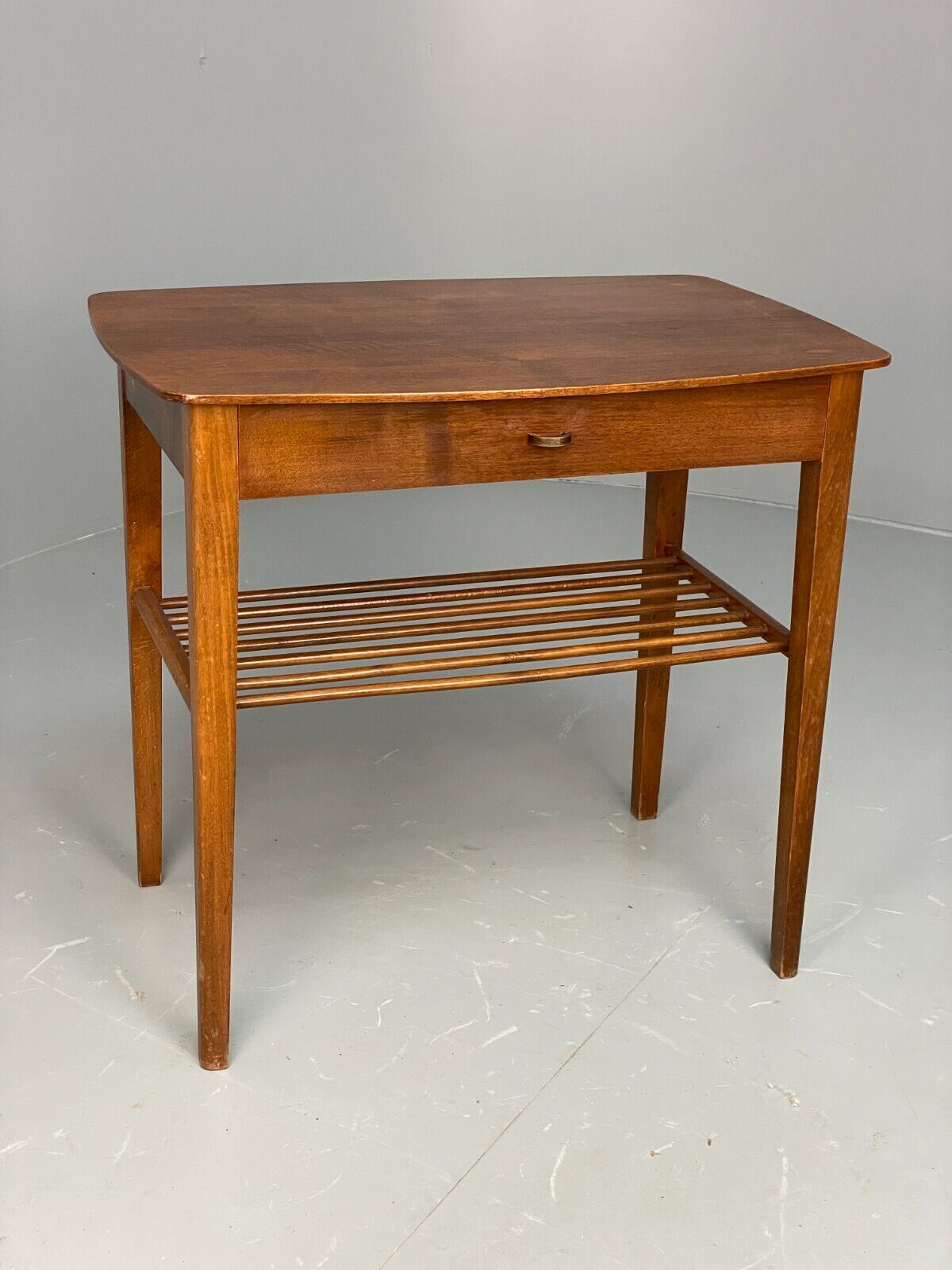 EB6880 Vintage Danish Walnut Bedside Unit Side Table 1950s Retro MWOO