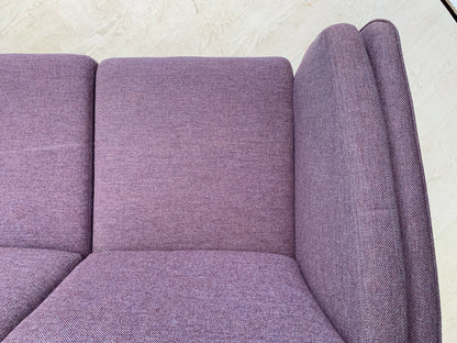 EB2674 Danish Purple Wool Two Seater Sofa Mid-Century Modern Lounge Seating M2SS