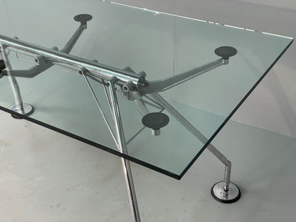 Nomos Table By Norman Foster For Tecno Postmodern Designer 1980s EB7532 MWOO