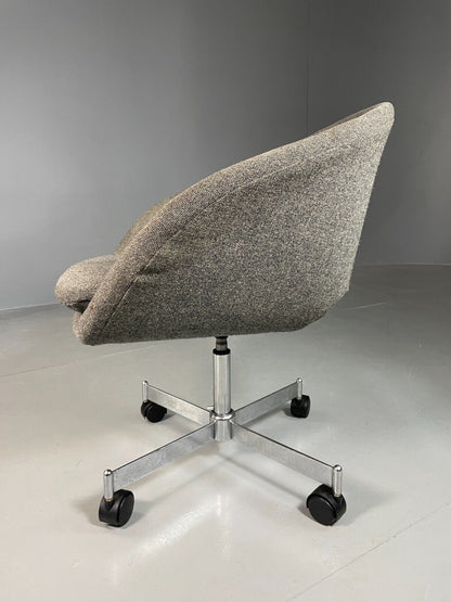 EB6827 Vintage Lounge Office Chair Grey Heals Mid Century Retro MSWI