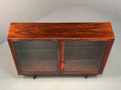 EB7526 Vintage Danish Glazed Display Cabinet 1970s Mid Century Modern MWOO