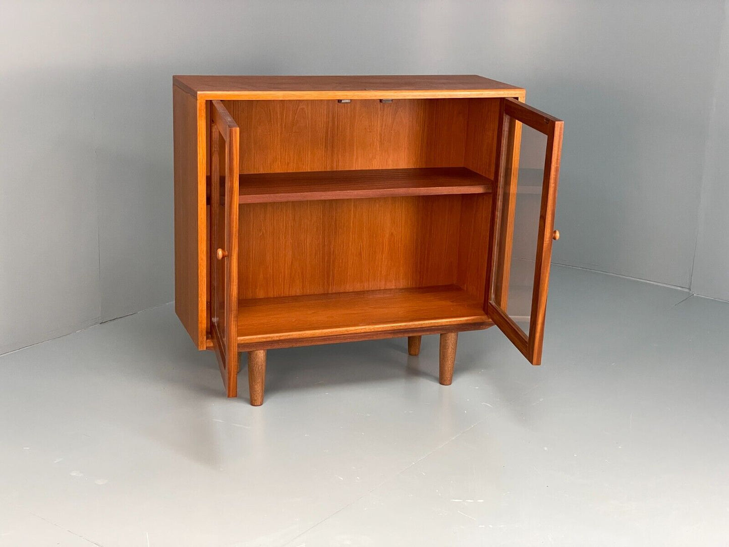 Vintage G Plan Small Teak Glazed Bookcase 1980s Retro EB7945 MWOO