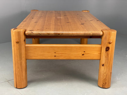 EB7557 Large 1980s Scandinavian Solid Pine Coffee Table  MWOO