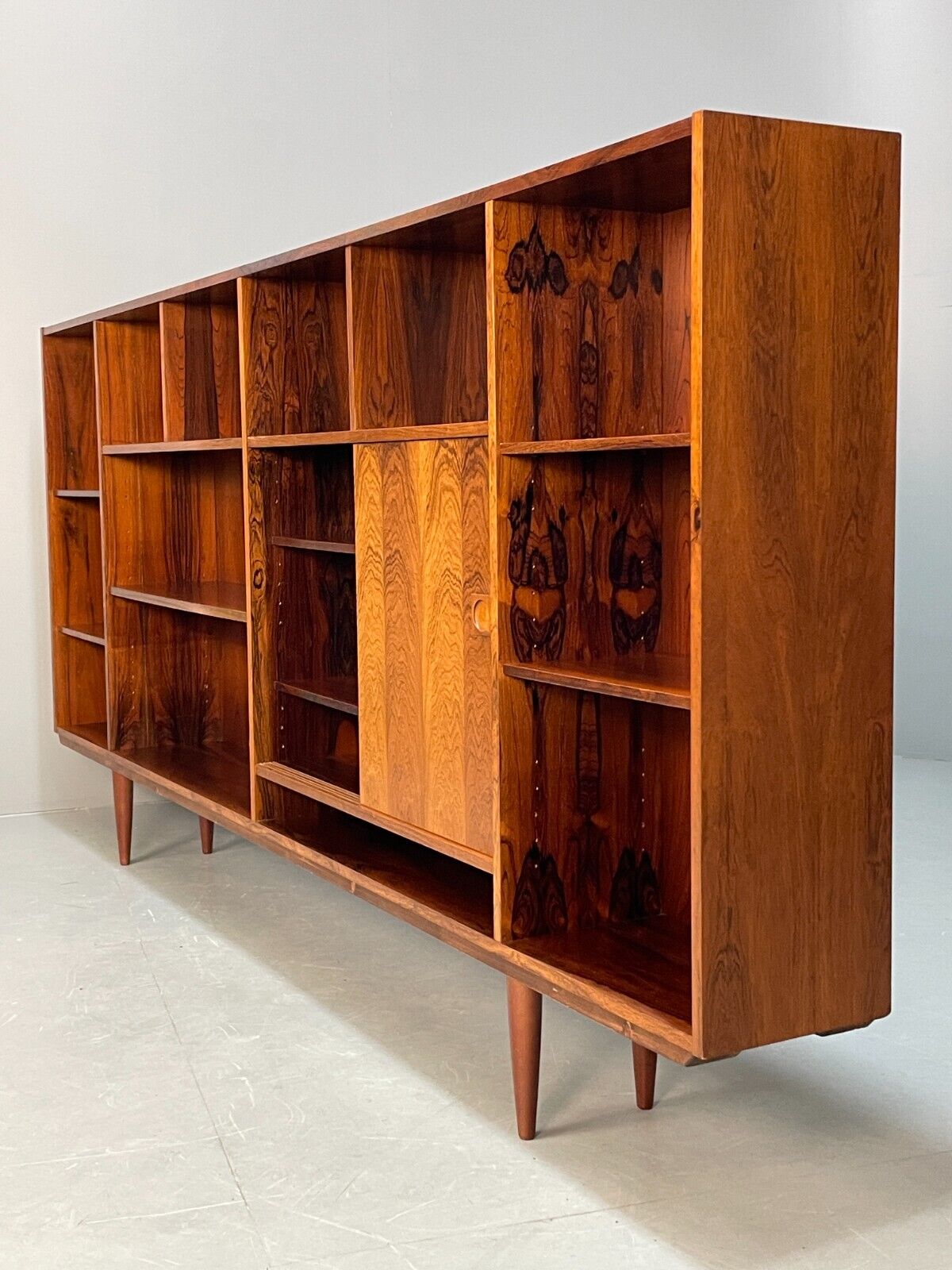 Midcentury Danish Wall Unit Large Vintage Shelving Cabinet  EB8715 MWOO