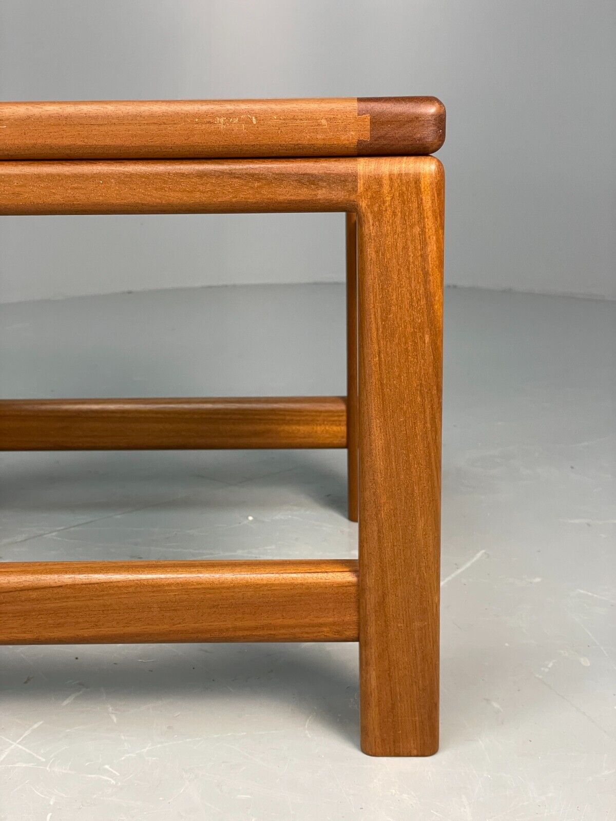 Vintage Teak And Glass Nesting Tables Retro 1980s EB8407 MWOO