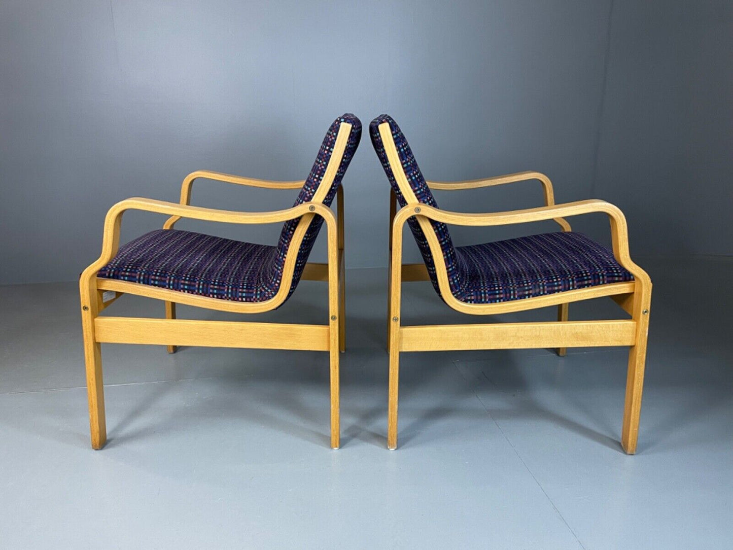 EB4880 Two Farstrup Bentwood Lounge chairs MCM, Retro, Vintage Danish MBEN