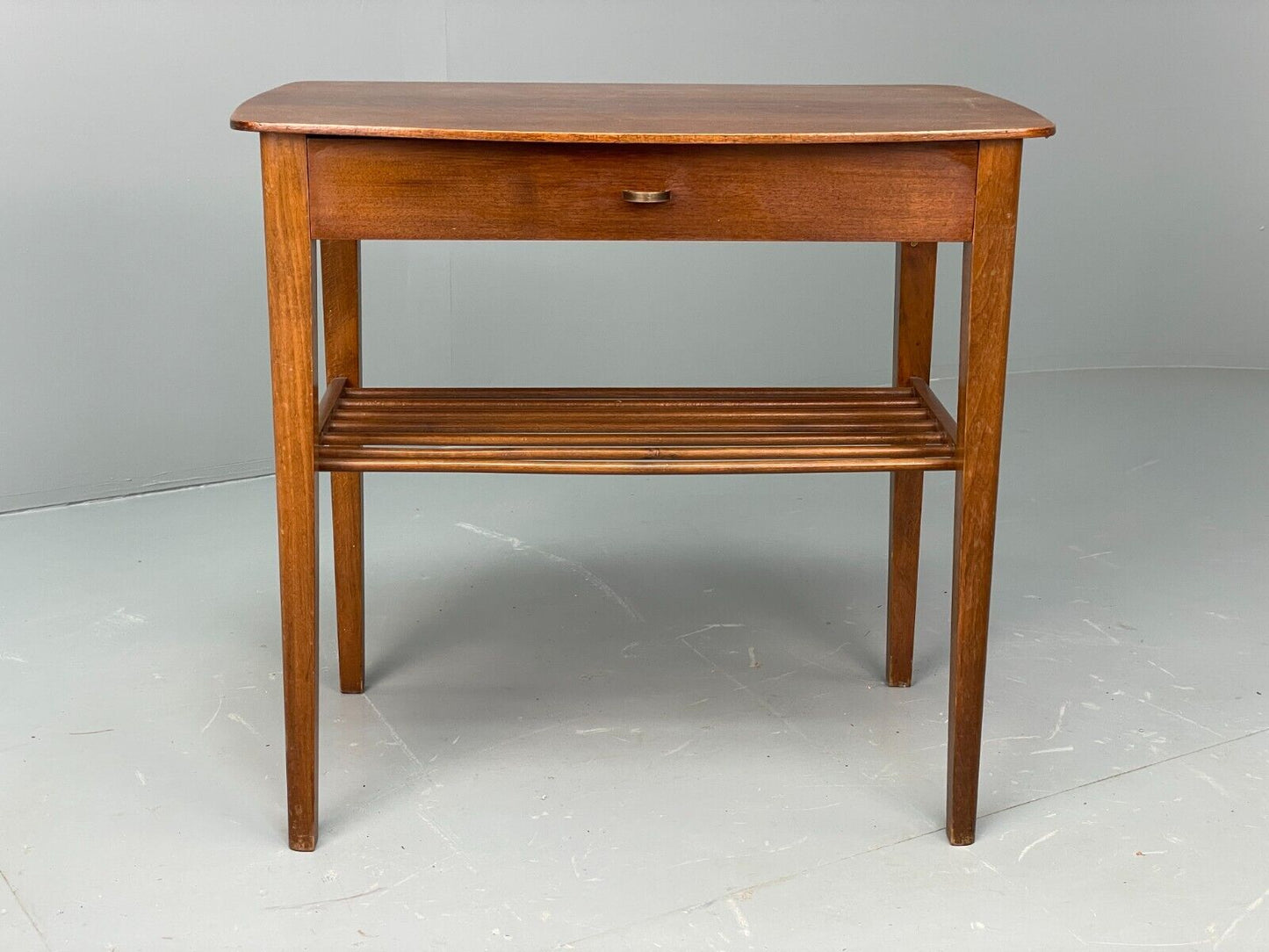 EB6880 Vintage Danish Walnut Bedside Unit Side Table 1950s Retro MWOO