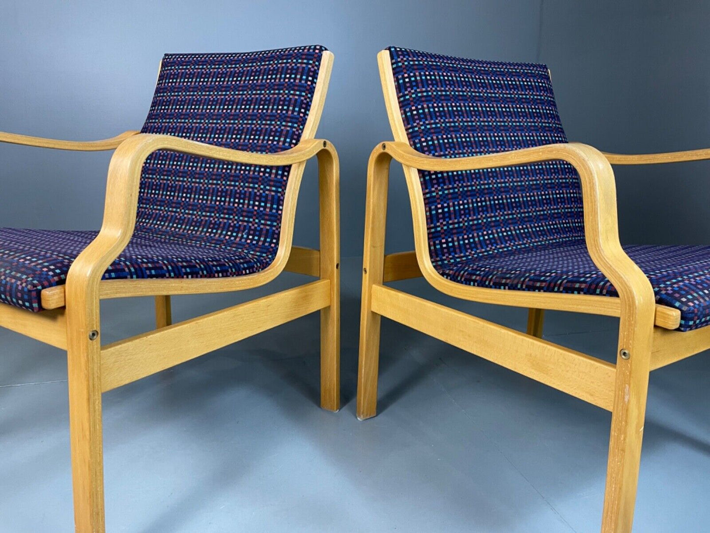 EB4880 Two Farstrup Bentwood Lounge chairs MCM, Retro, Vintage Danish MBEN