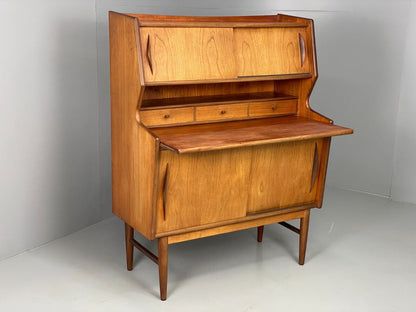 EB6901 Vintage Danish Teak Bureau Secretary 1960s Retro Mid Century Design MWOO