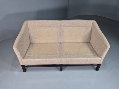 EB7459 Vintage Danish 2 Seat Sofa Cream Beige Wool Retro MCM M2SS