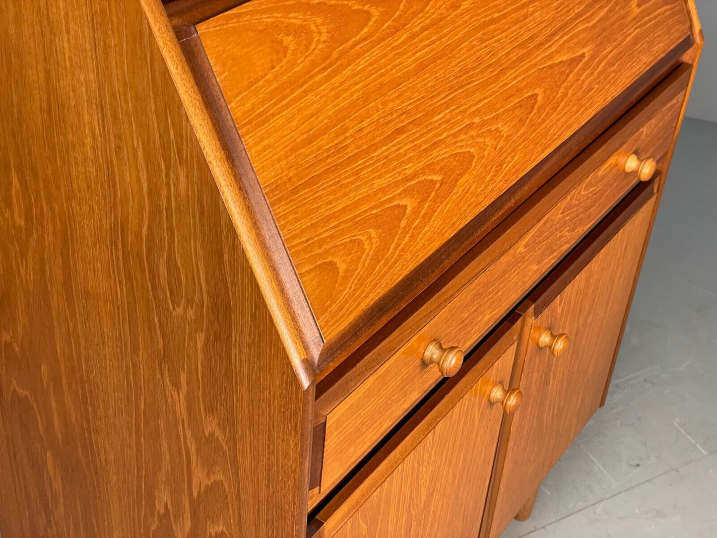 Vintage British Teak Bureau By Sutcliffe Furniture 1980s Retro EB7830 MWOO