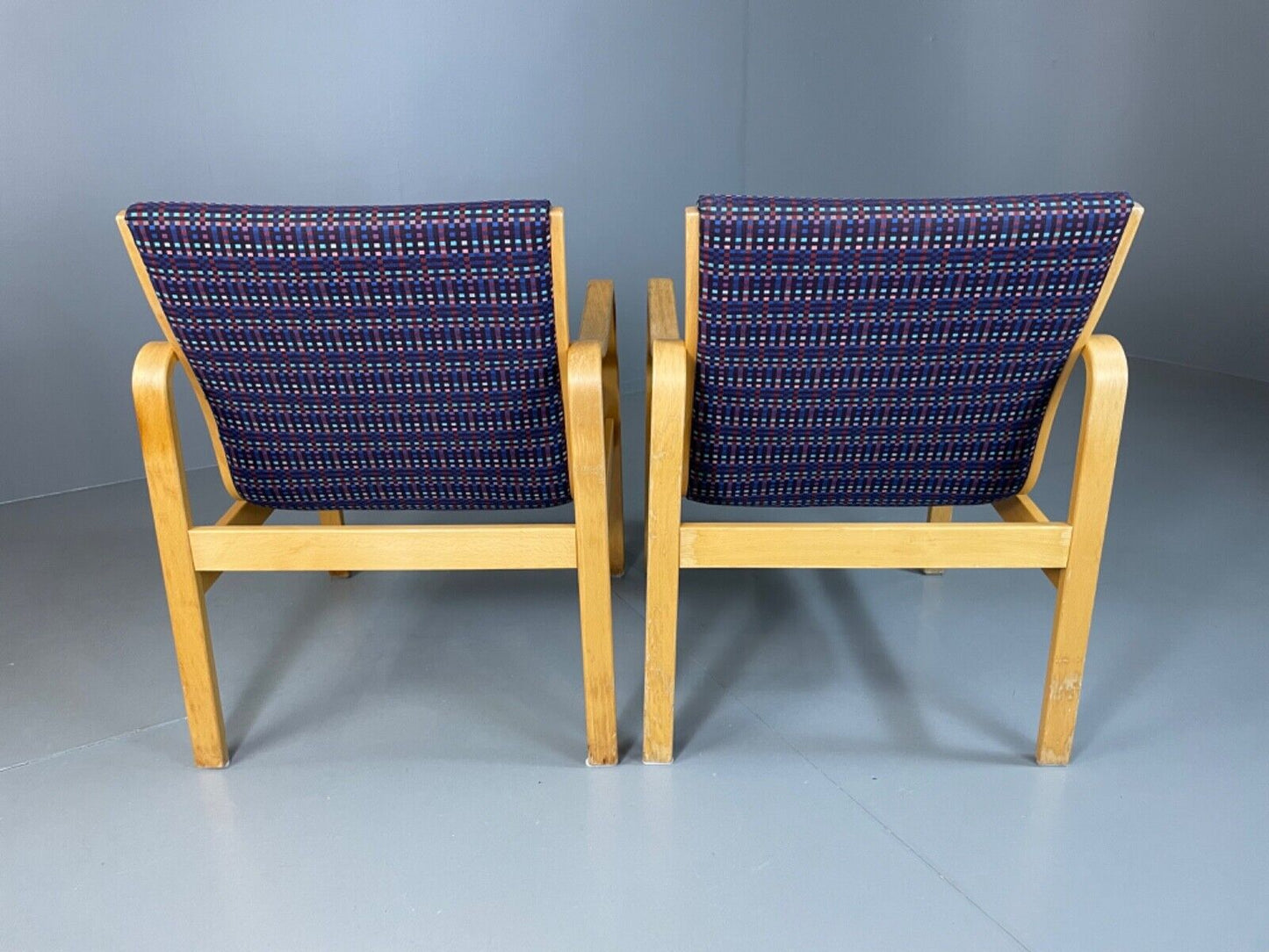 EB4877  Two Farstrup Bentwood Chairs, Aalto Style,  Retro, Vintage MCM  MBEN