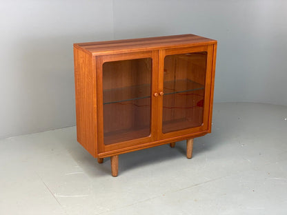 EB7520 Vintage G Plan Teak Glazed Cabinet Retro 1980s Mid Century MWOO